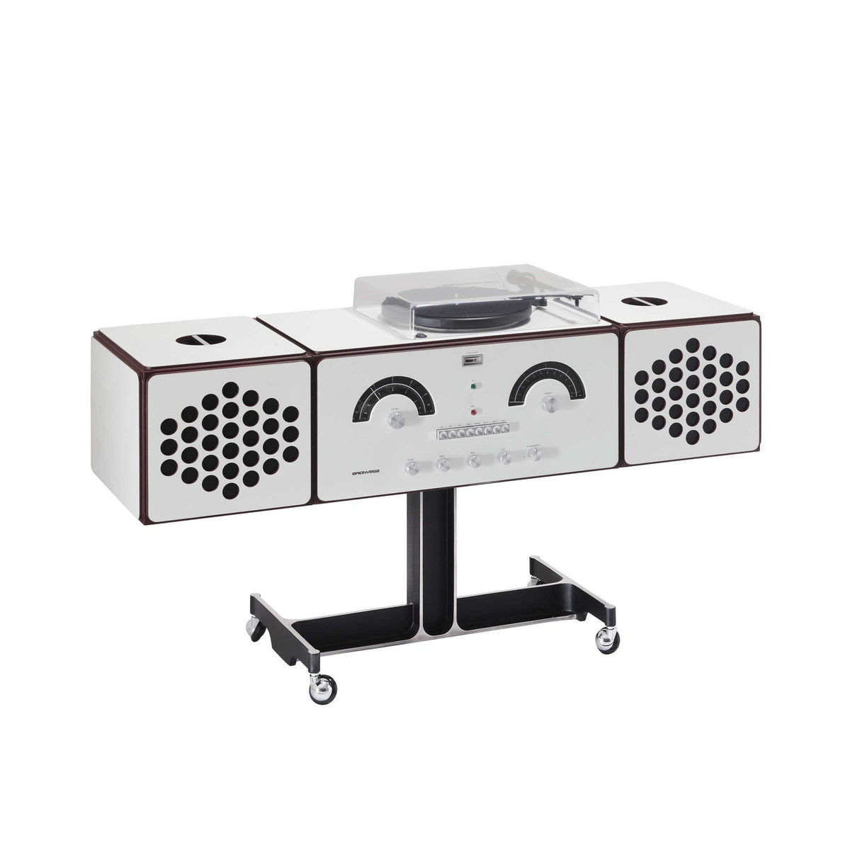Radiofonografo - Brionvega : Design par Achille et Pier Giacomo Castiglioni-Blanc-The Woods Gallery