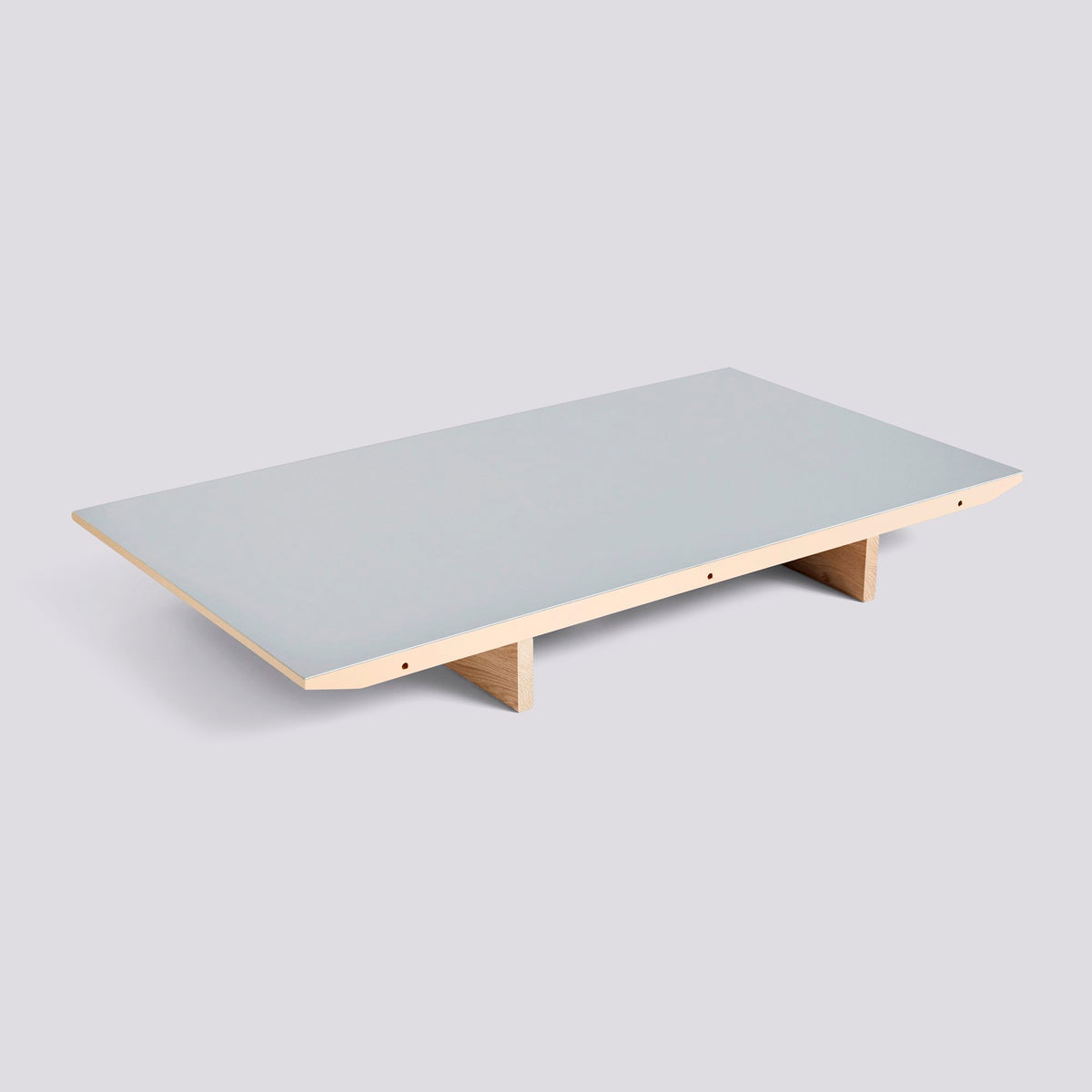 Rallonge pour table CPH 30 de Ronan et Erwan Bouroullec - Hay-50 x 90 cm (tables L 200 et L 250) - Chêne laqué, plateau linoléum gris-The Woods Gallery