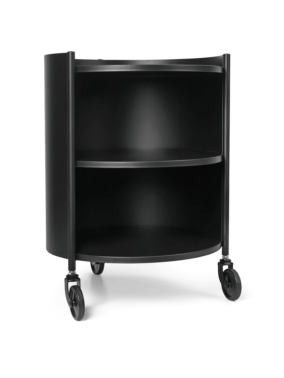 Rangement sur roulettes Eve Storage Ø 40 cm - Ferm Living-Noir-The Woods Gallery