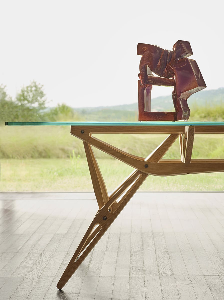 Table Reale CM 2320 de Carlo Mollino - Zanotta, vue 3