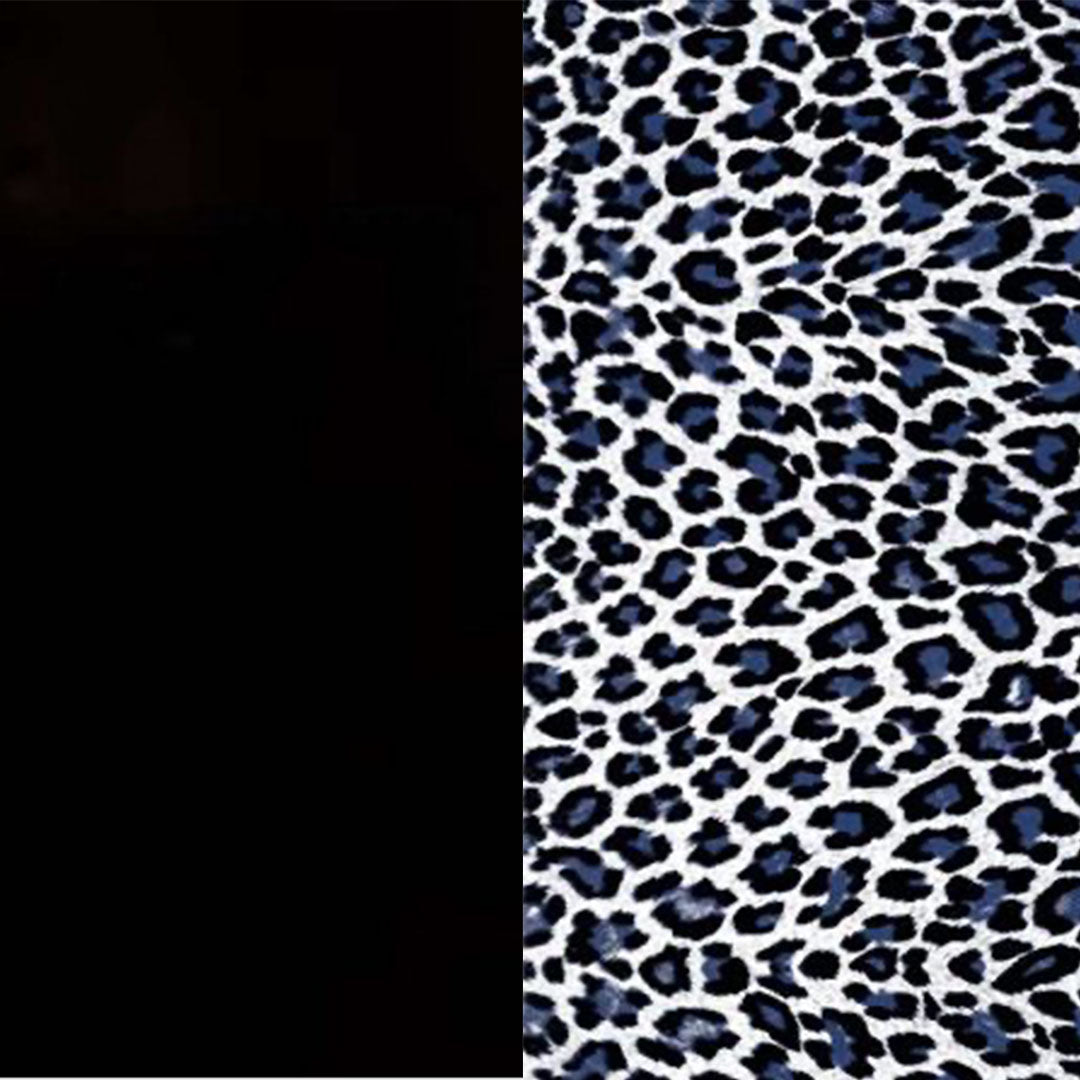 Safari Sofa de Archizoom - Poltronova-Noir-Léopard Gris-The Woods Gallery