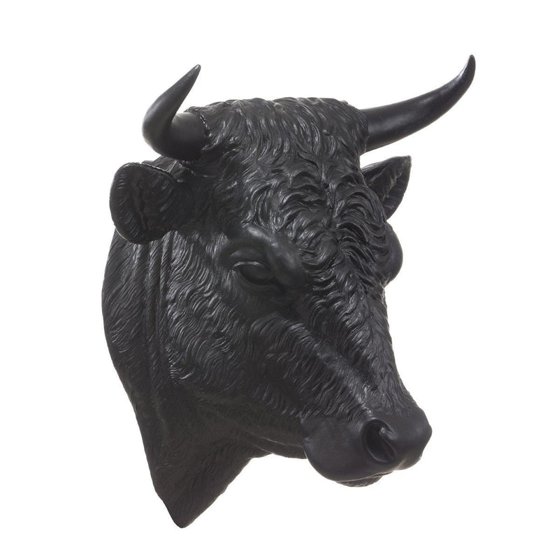 Sculpture Bullock, Taureau de Ottmar Hörl-Noir-Unsigned-The Woods Gallery