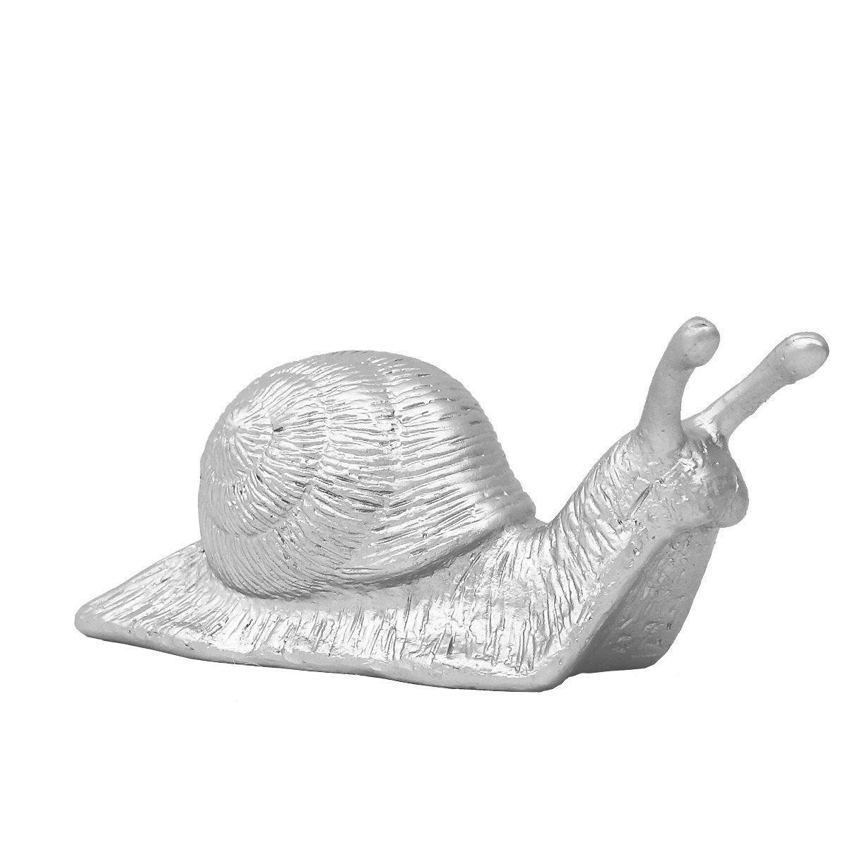 Sculpture Snail de Ottmar Hörl - Escargot-Argent-Unsigned-The Woods Gallery