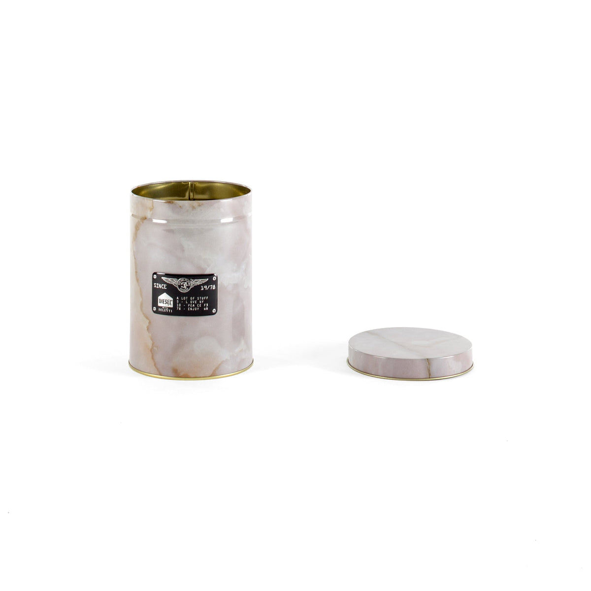 Boîte Alumarble Round de Diesel Living - Seletti-boîte vue de trois quarts-Seletti