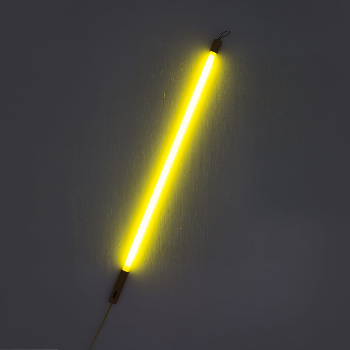 Lampe néon Linea LED de Selab + Alessandro Zambelli - Seletti-Jaune-The Woods Gallery
