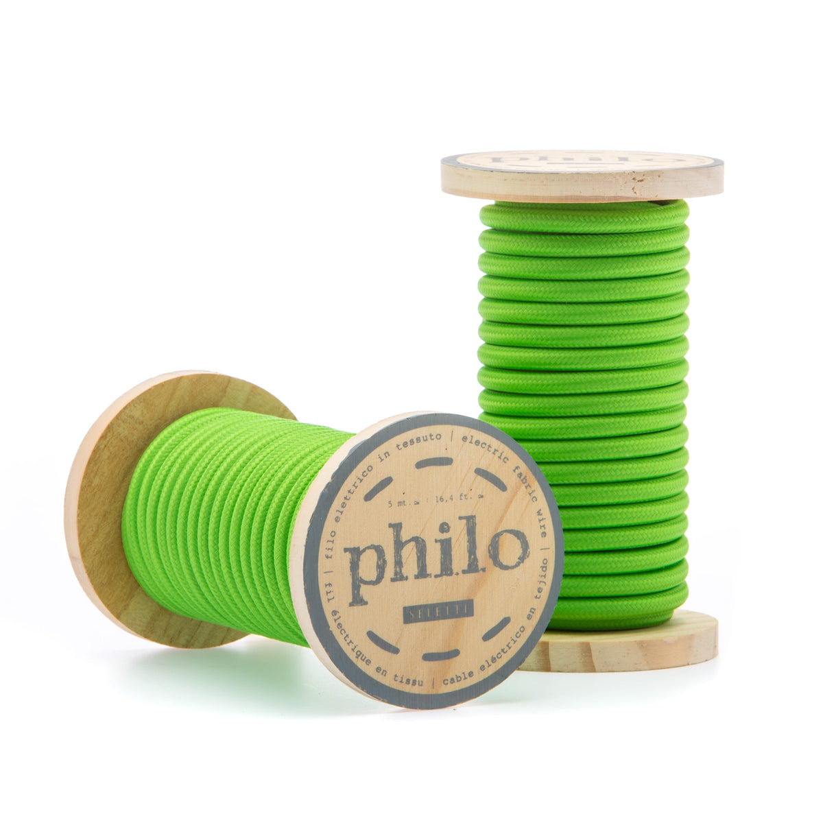 Câble textile Philo Vert de Selab - Seletti-vue 1-The Woods Gallery