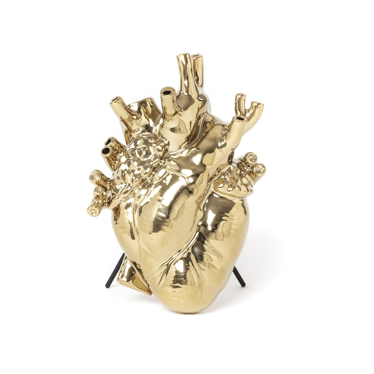 Vase coeur Love In Bloom Gold de Marcantonio - Seletti-vue 7-The Woods Gallery