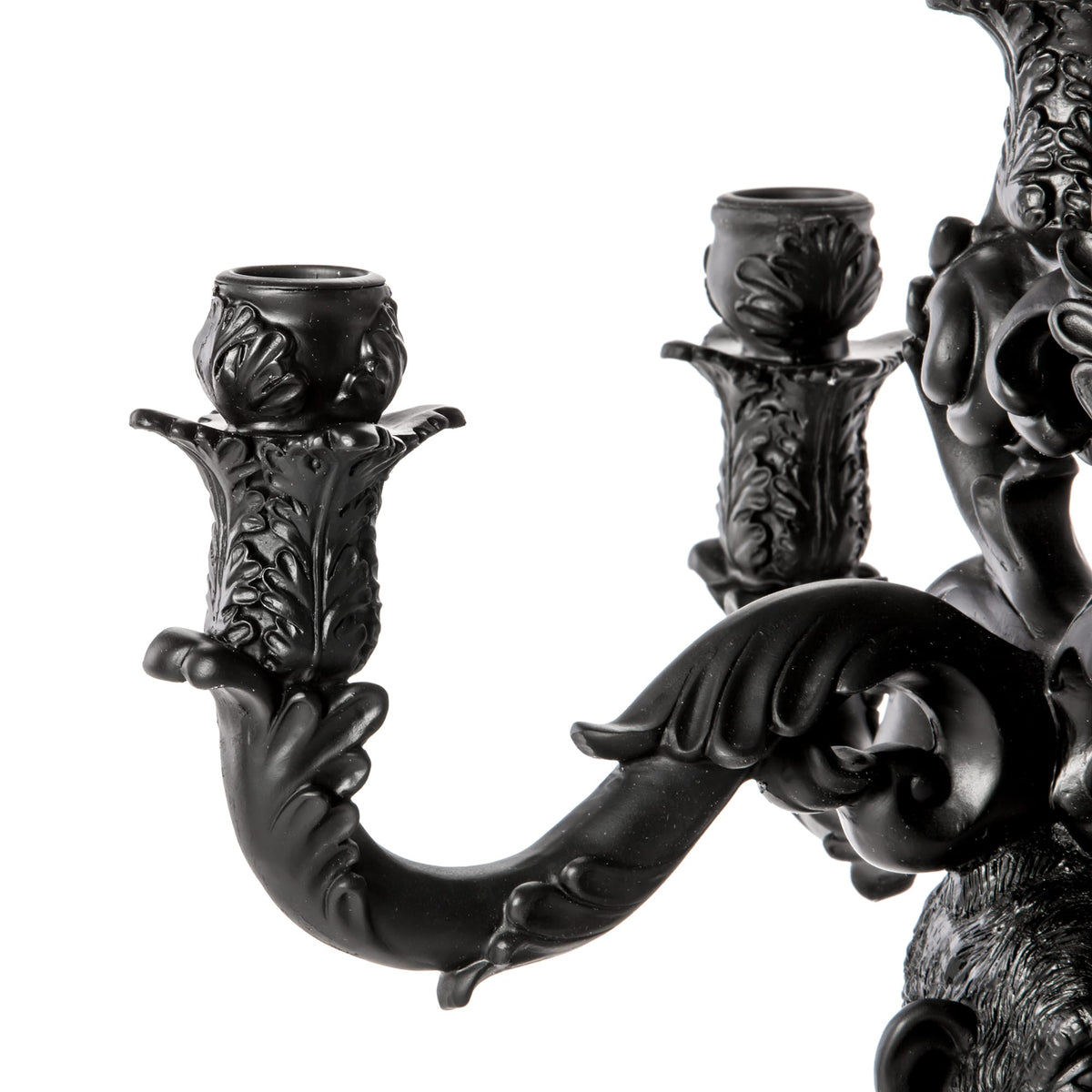 Bougeoir Burlesque chimpanzé noir de Selab - Seletti-vue 5-The Woods Gallery