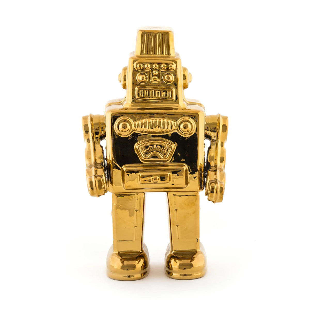Robot Memorabilia Gold de Selab + Alessandro Zambelli - Seletti-vue 1-The Woods Gallery