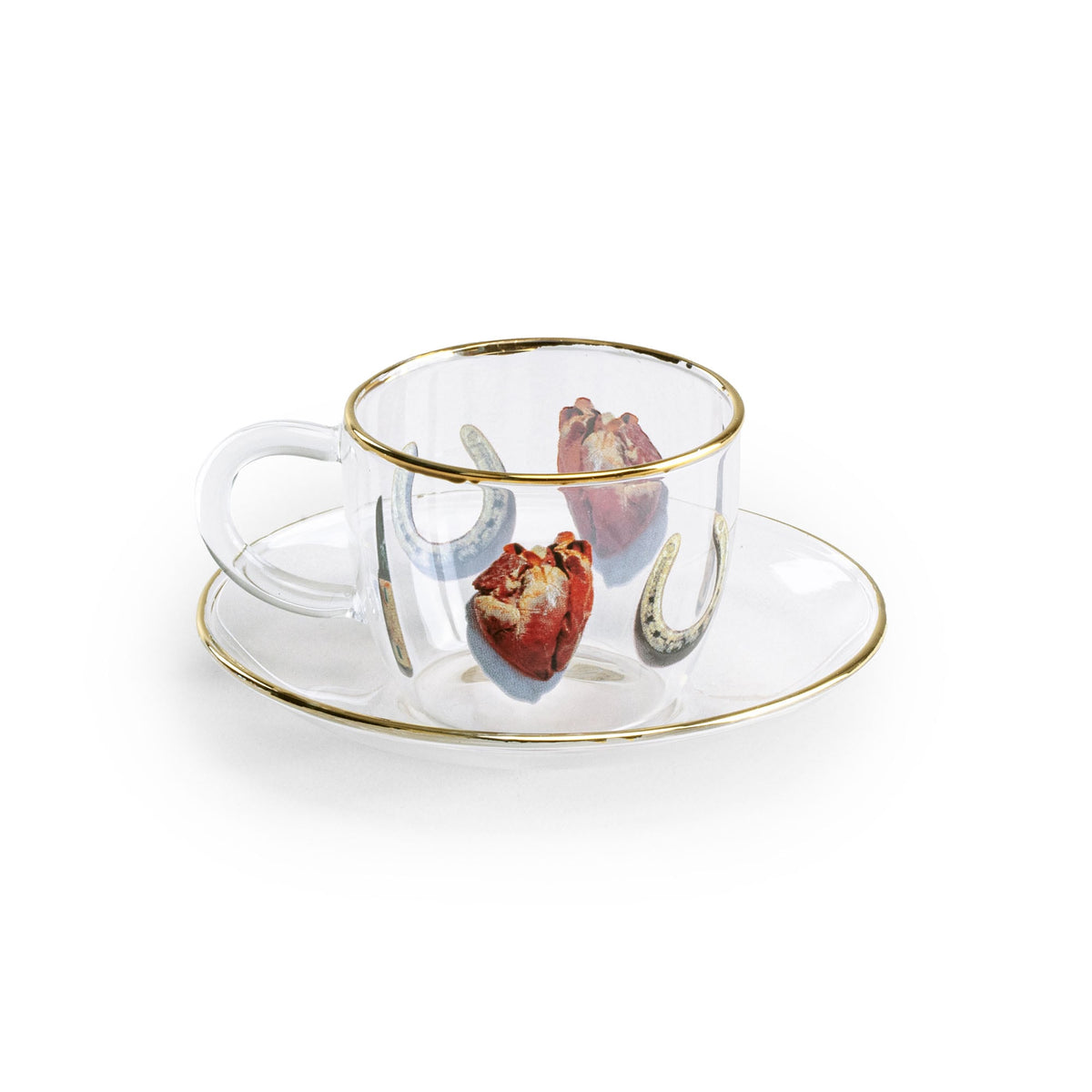 Tasse à café et soucoupe I Love You de ToiletPaper - Seletti-vue 4-The Woods Gallery