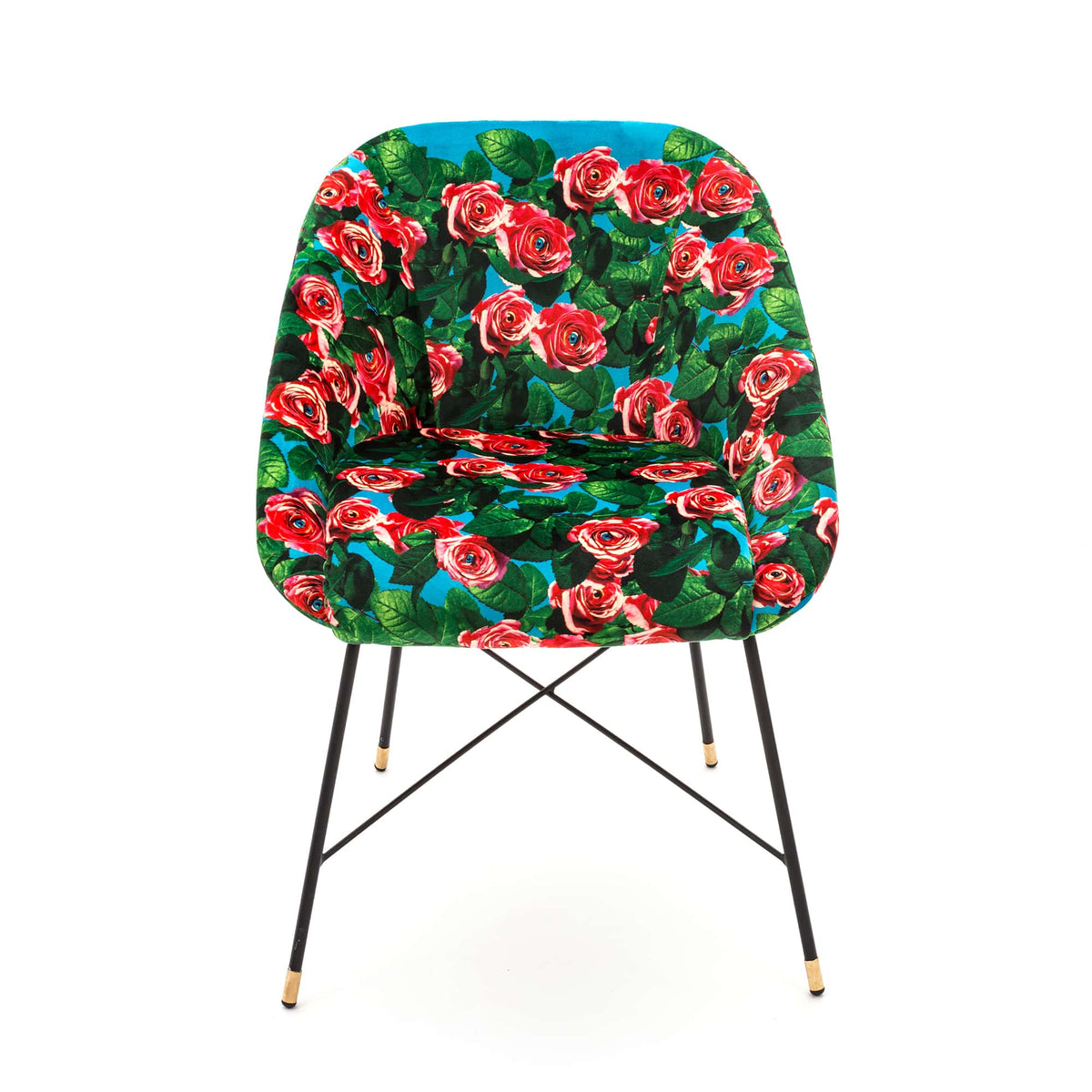 Chaise rembourrée Roses de ToiletPaper - Seletti-vue 1-The Woods Gallery