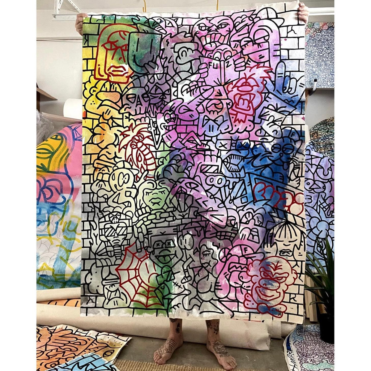 "Spectrum 3000" – Toile originale - Fuzi-The Woods Gallery