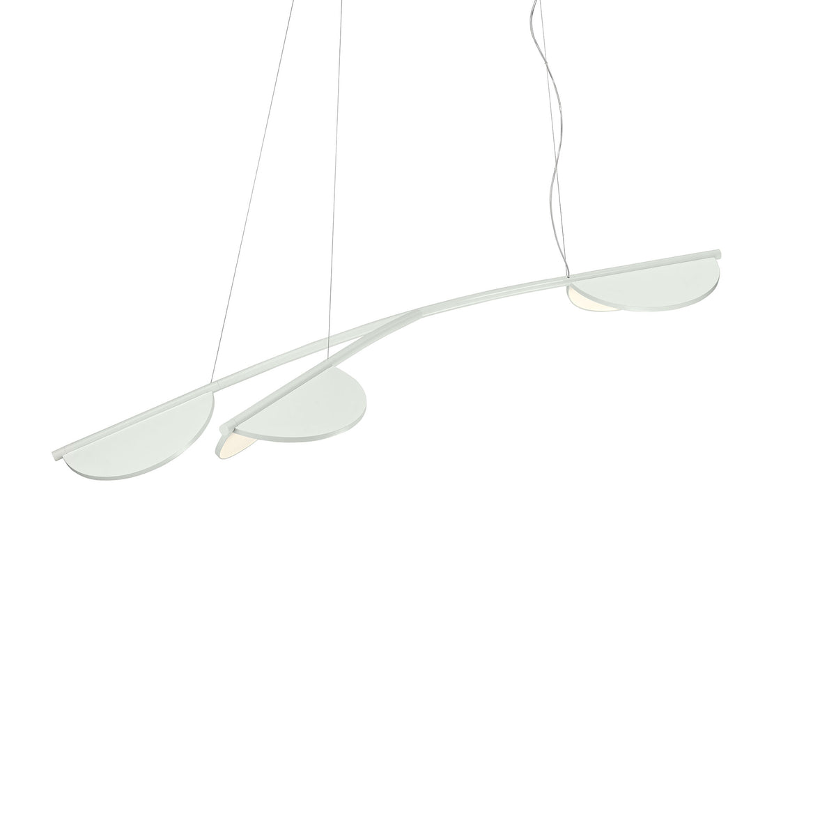 Suspension Almendra Organic de Patricia Urquiola - Flos-S3 Short, L 161,1 × l 76 cm-Blanc cassé-The Woods Gallery