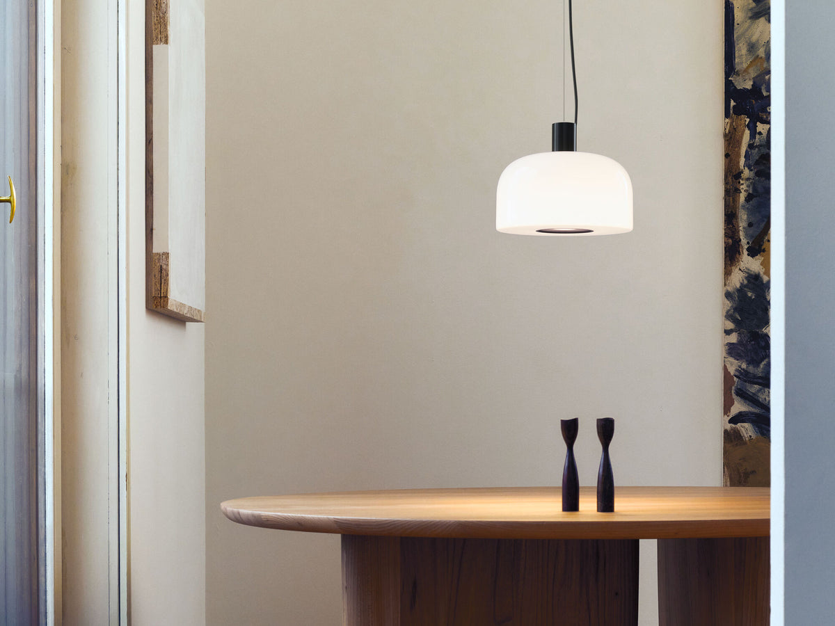 Suspension Bellhop Glass S1 de Barber & Osgerby - Flos-Blanc-Sans ampoule-The Woods Gallery
