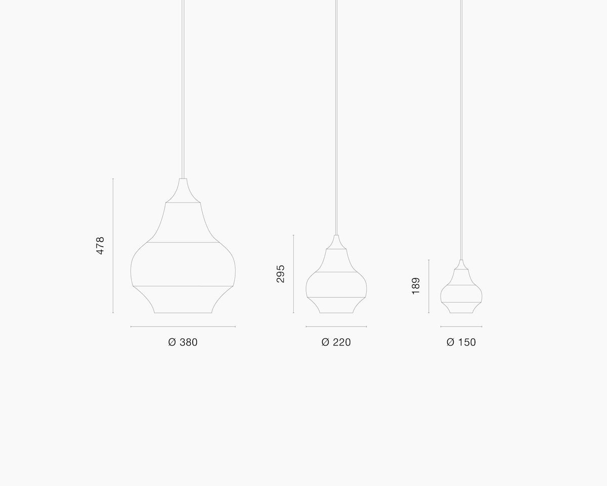 Suspension Cirque - Louis Poulsen-18.9 x Ø15cm-Cuivre-The Woods Gallery