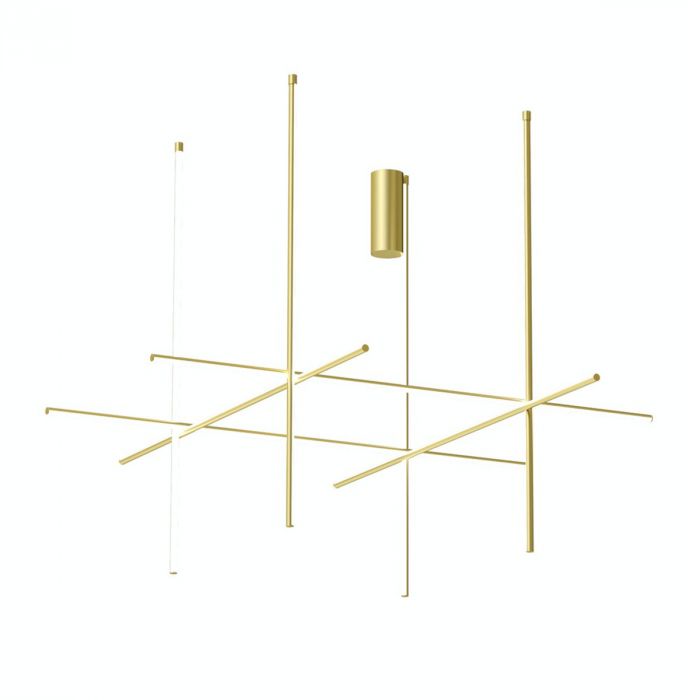 Suspension Coordinates C4 de Michael Anastassiades - Flos-Long-Champagne-The Woods Gallery
