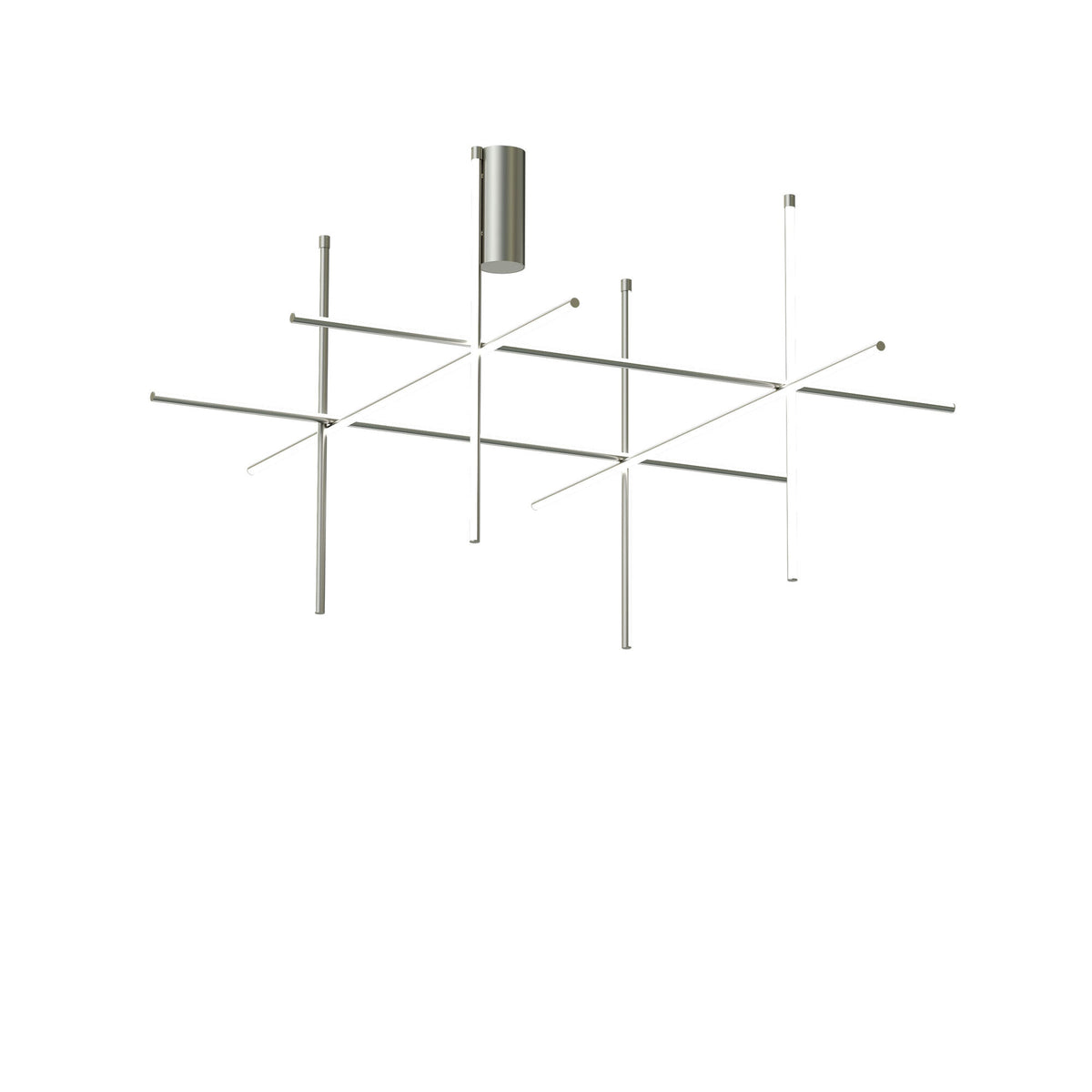 Suspension Coordinates C4 de Michael Anastassiades - Flos-Petit-Argent-The Woods Gallery