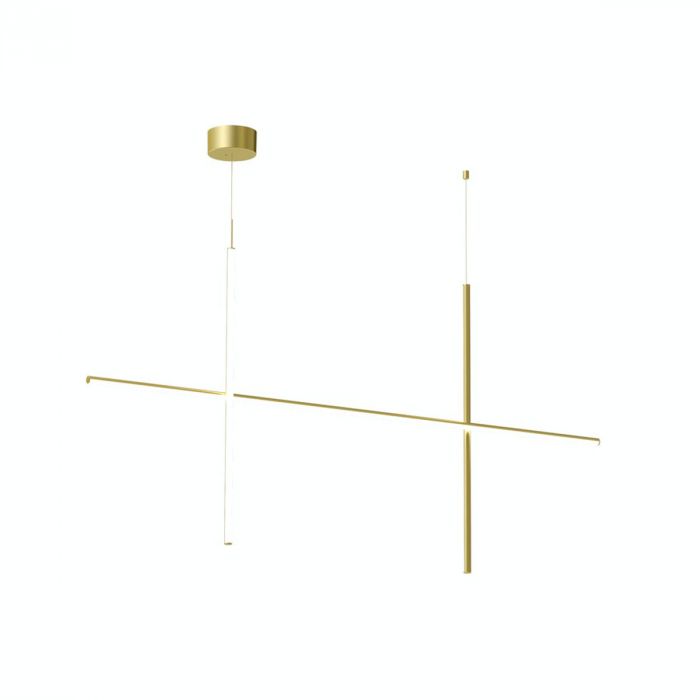 Suspension Coordinates S de Michael Anastassiades - Flos-S2-Champagne-The Woods Gallery
