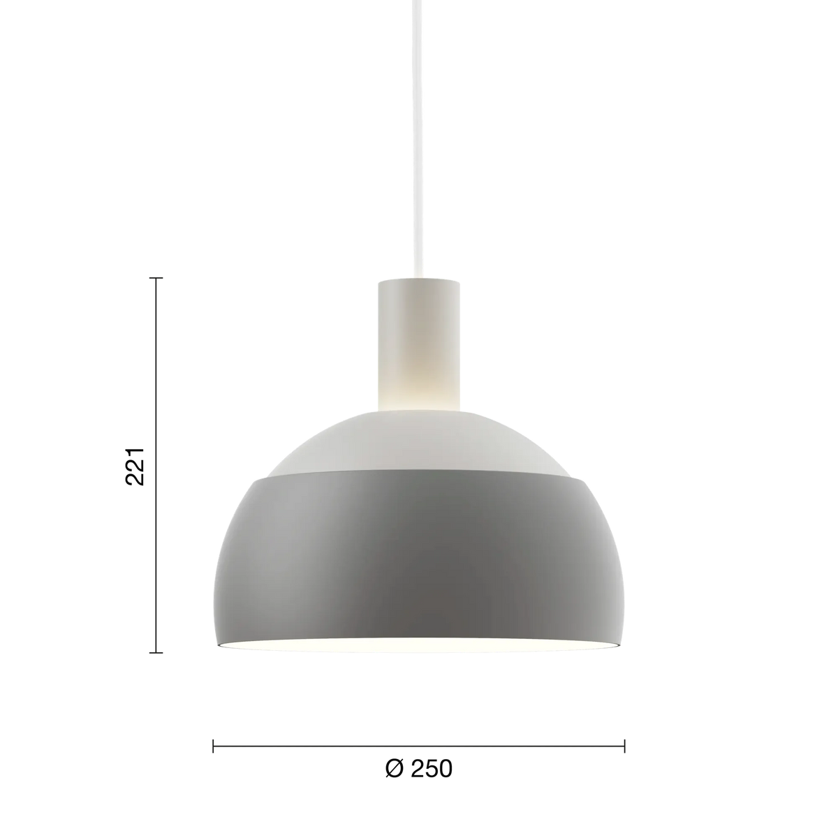 Suspension FJ Elements de Finn Juhl - Louis Poulsen-Blanc-The Woods Gallery