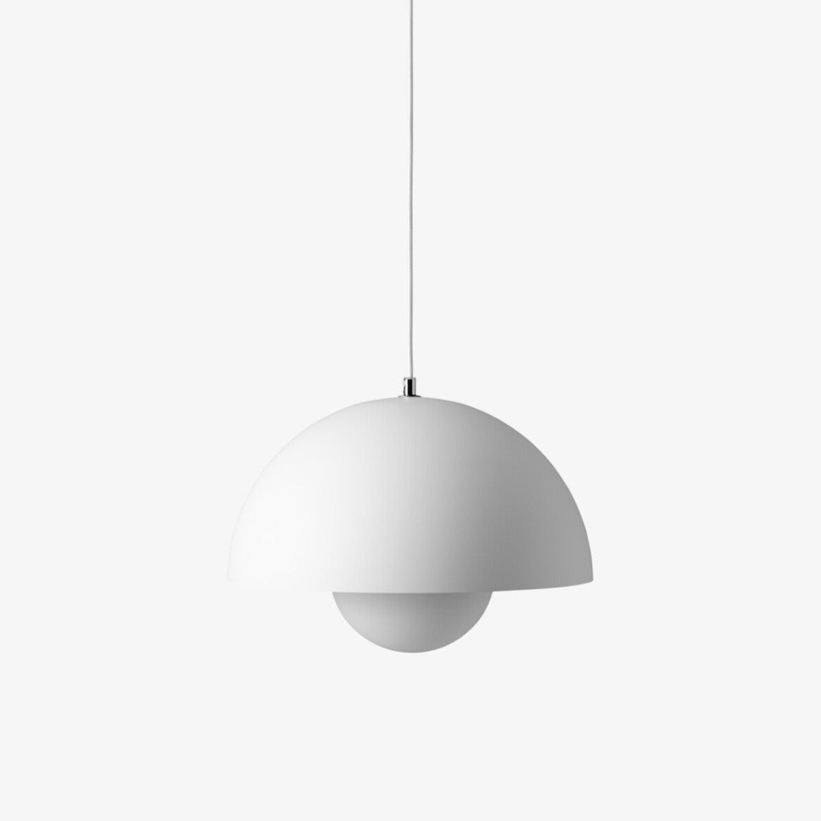 Suspension Flowerpot VP7 de Verner Panton - &Tradition-Blanc mat-The Woods Gallery