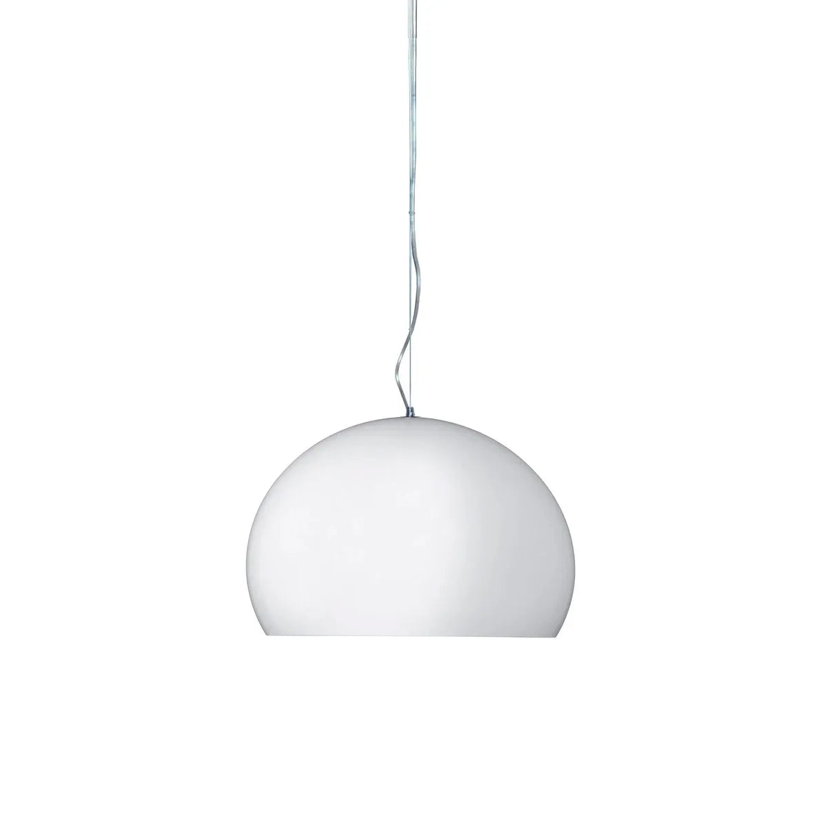Suspension Small FL/Y Glossy Opaque de Ferruccio Laviani - Kartell-Blanc-The Woods Gallery