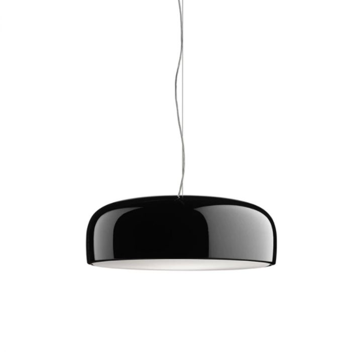 Suspension Smithfield de Jasper Morrison - Flos-Noir brillant-The Woods Gallery