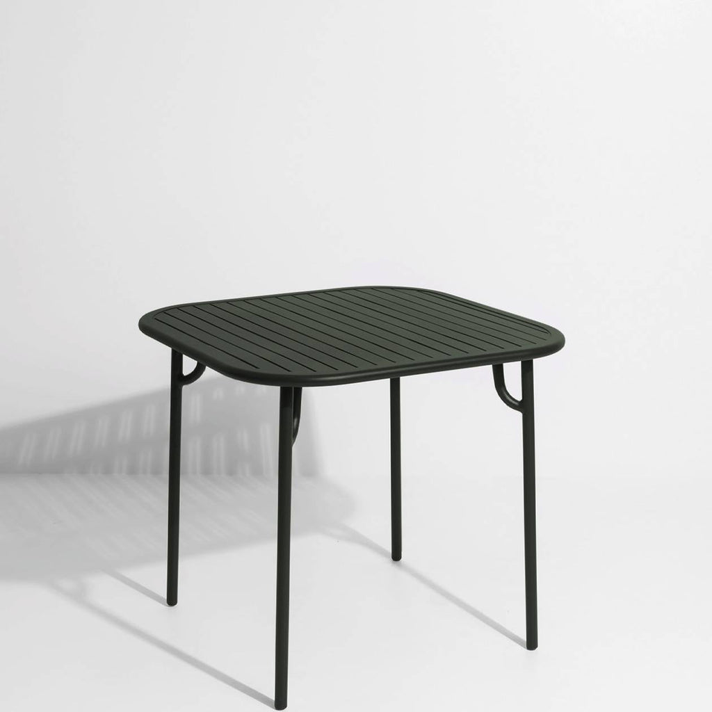 Table Carrée Week-End Ø 85 - Petite Friture-Vert bouteille-The Woods Gallery
