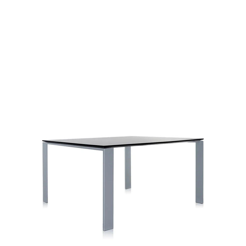 Table Four Carré de Ferruccio Laviani - Kartell-Noir-L 158 x p 79 x h 72 cm-The Woods Gallery