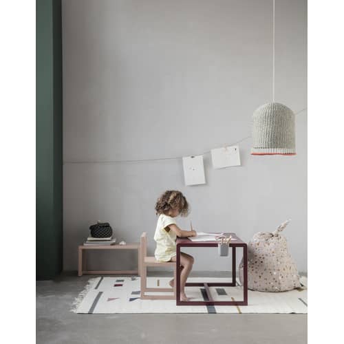 Table Little Architect L 76 - Ferm Living-Bleu-The Woods Gallery