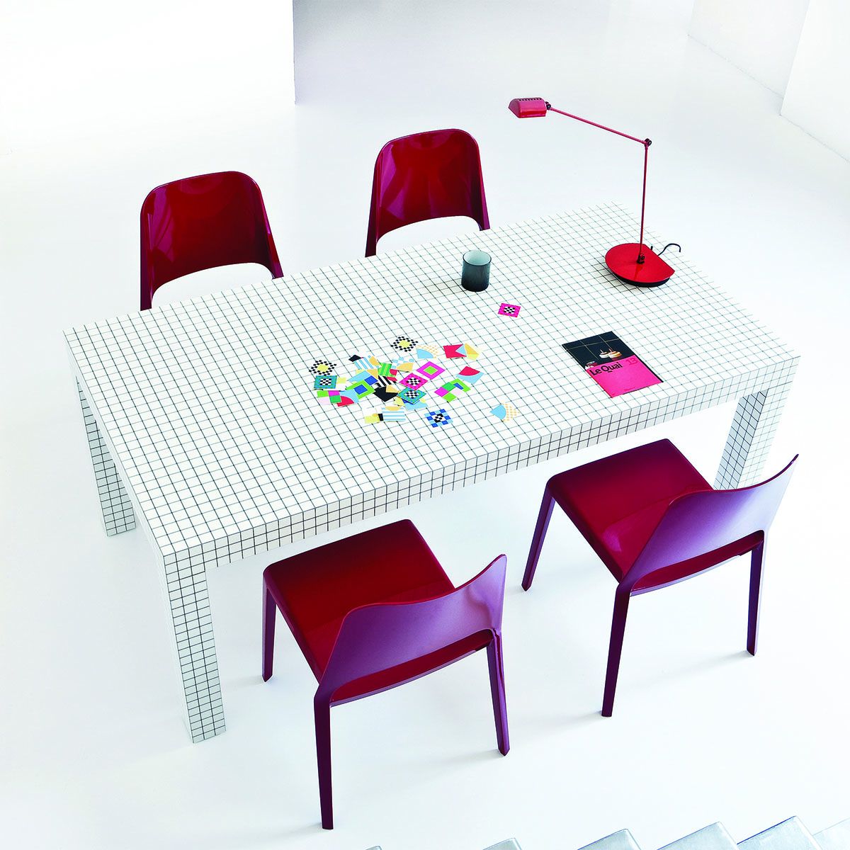Table Quaderna 2600 de Superstudio - L 111 cm - Zanotta-The Woods Gallery