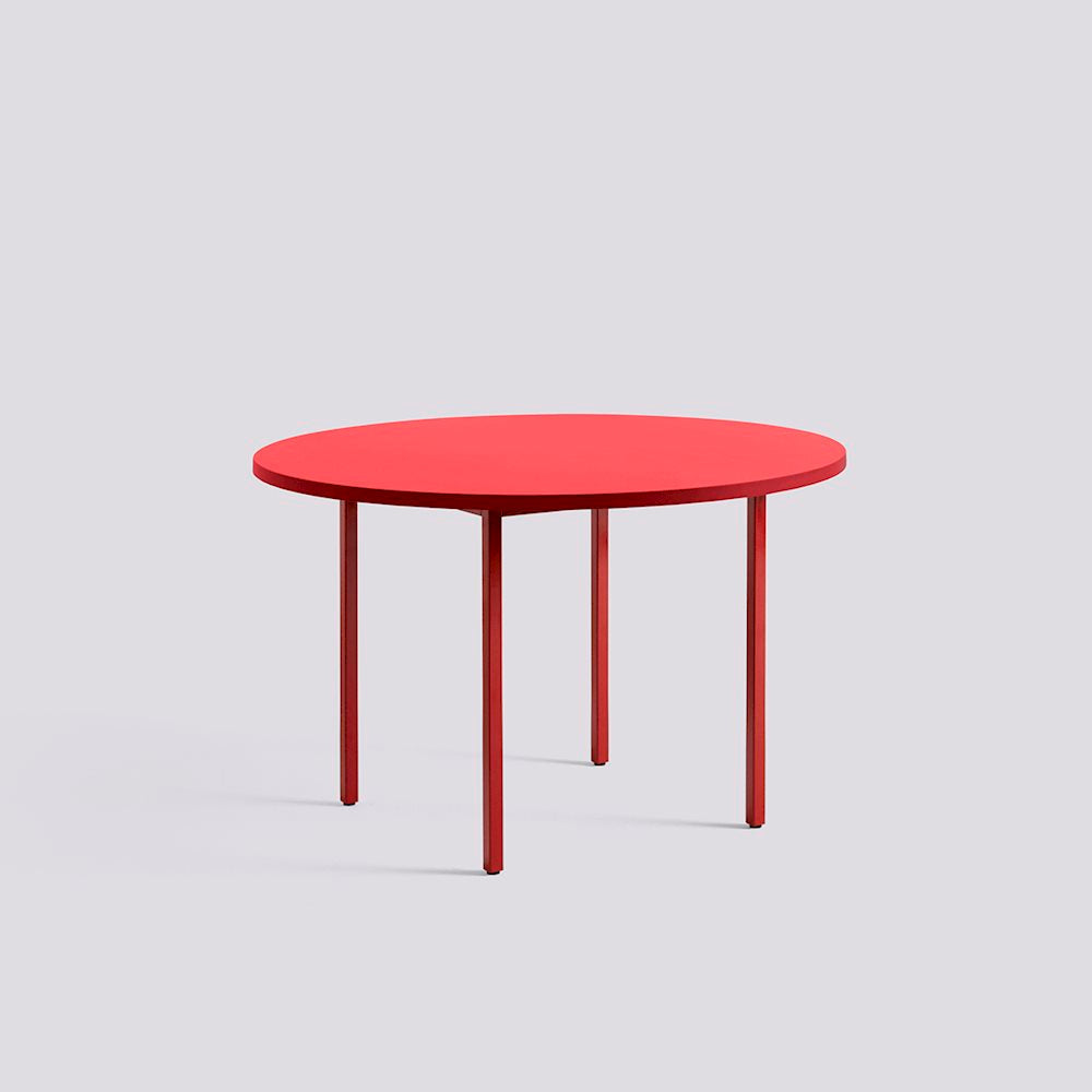 Table Ronde Two-Colour Ø 120 par Muller Van Severen - Hay-Rouge-The Woods Gallery