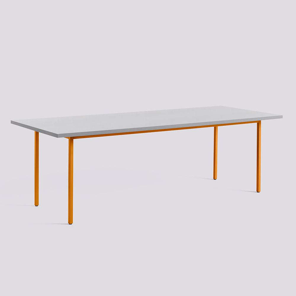 Table Two-Colour L 240 par Muller Van Severen - Hay-Gris-The Woods Gallery
