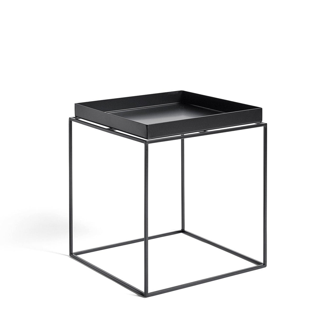 Table à plateau Tray M L 40 - Hay-Noir-The Woods Gallery