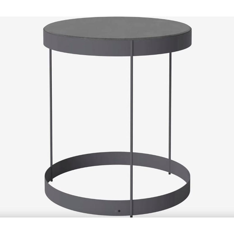 Table basse d'extérieur Drum Ø 40 - Bolia-Gris foncé-Ø 40 X H 45 cm-The Woods Gallery