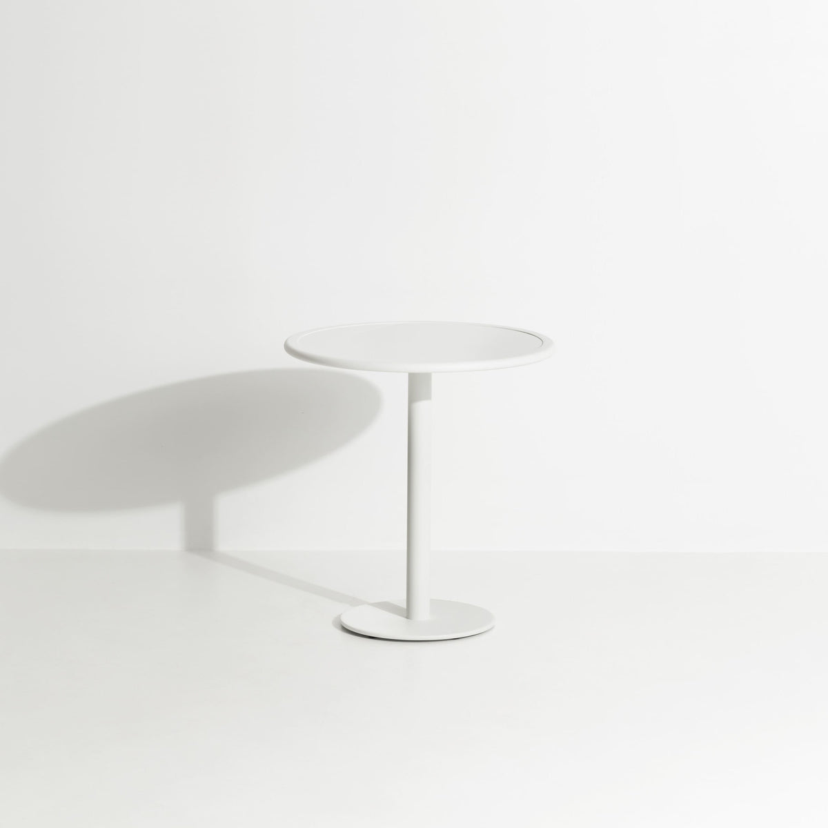 Table bistrot ronde Week-End Ø 70 de Studio Brichet-Ziegler - Petite Friture-Blanc-The Woods Gallery