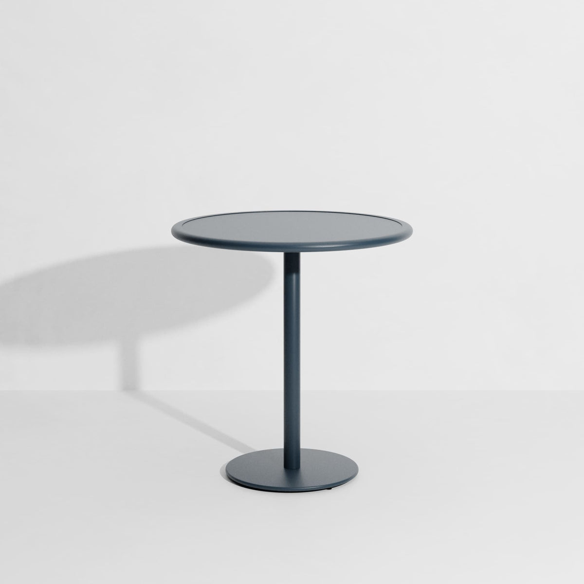 Table bistrot ronde Week-End Ø 70 de Studio Brichet-Ziegler - Petite Friture-Gris Bleu-The Woods Gallery
