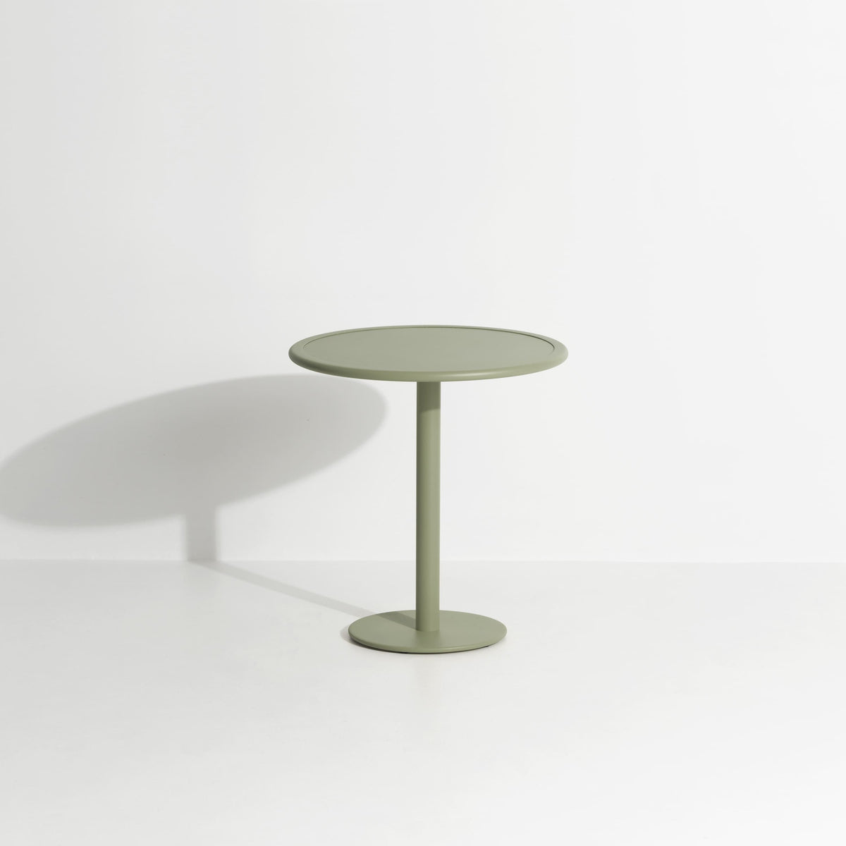 Table bistrot ronde Week-End Ø 70 de Studio Brichet-Ziegler - Petite Friture-Vert jade-The Woods Gallery