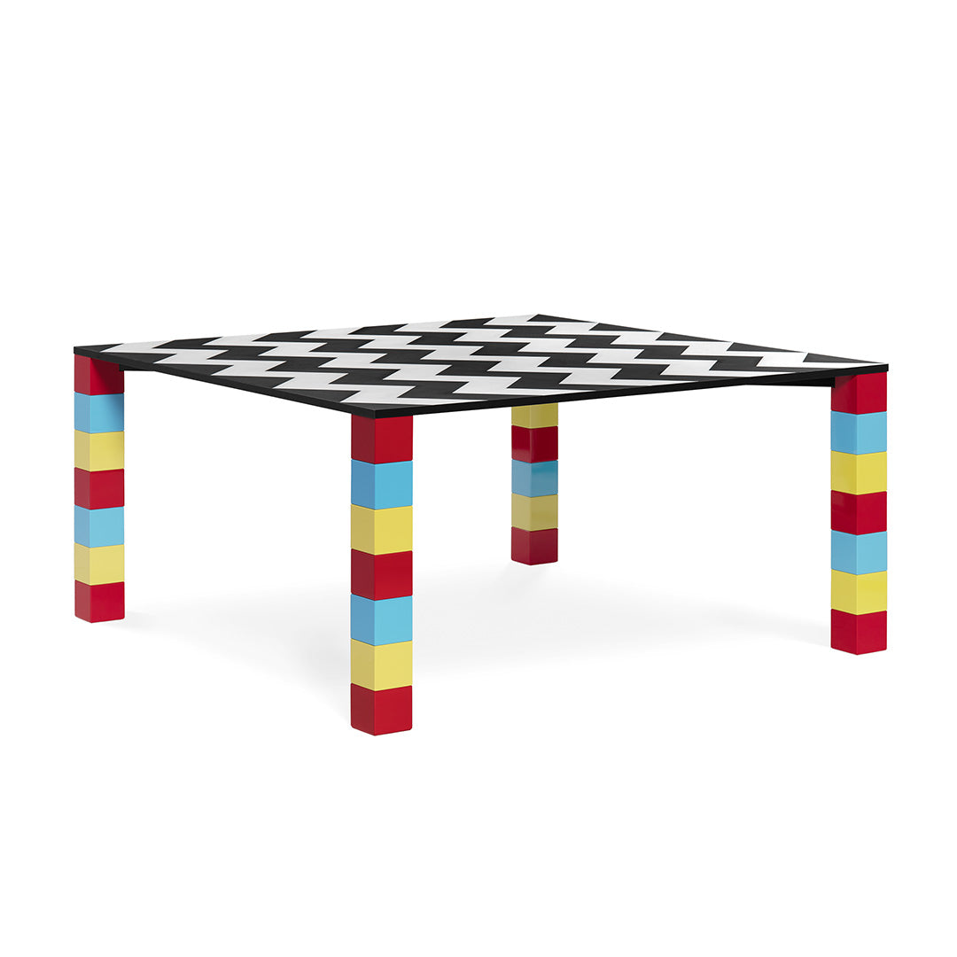 Table carrée Pierre par George J. Sowden L 150 cm - Memphis Milano-The Woods Gallery