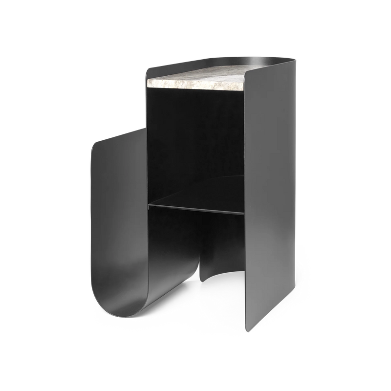 Table d’appoint Vault de Trine Andersen Ø 40,2 - Ferm Living-Black-The Woods Gallery