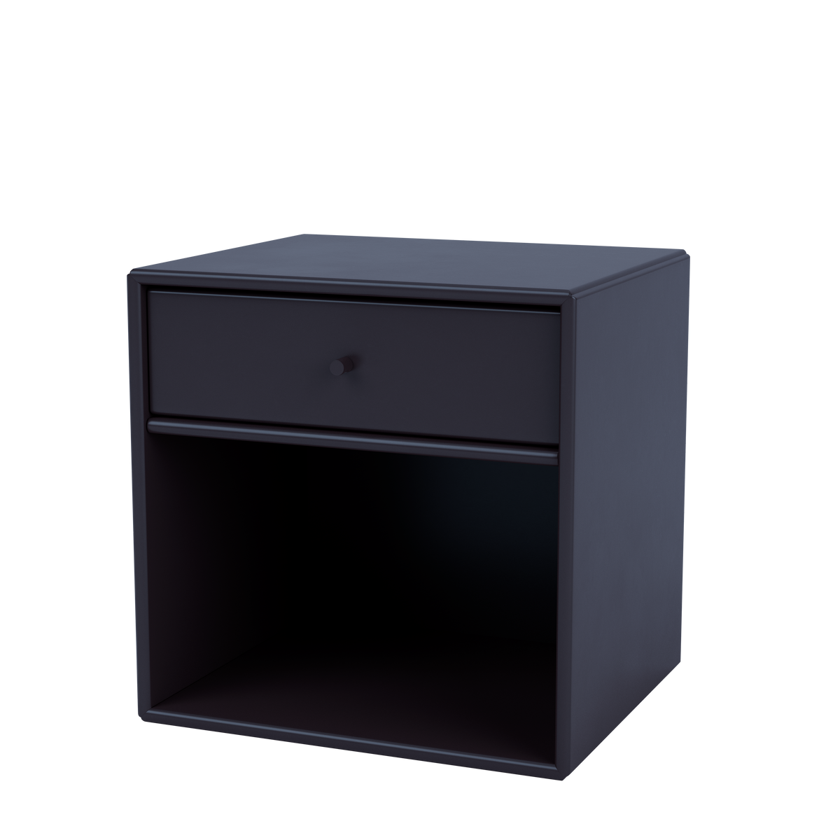 Table de chevet Dream par Peter J. Lassen, laque 147 Shadow, suspendu au mur, packshot Montana