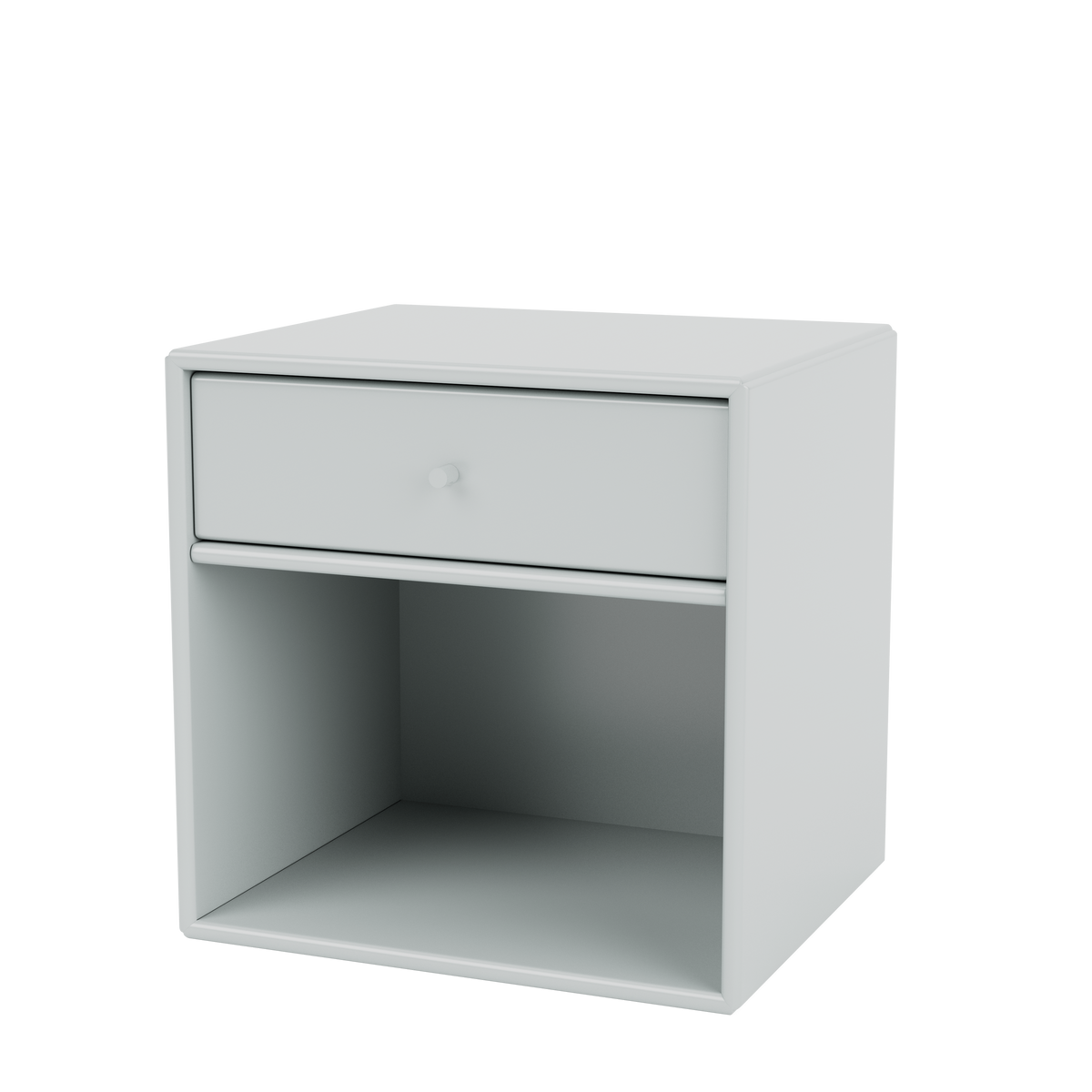 Table de chevet Dream par Peter J. Lassen, laque 156 Oyster, suspendu au mur, packshot Montana