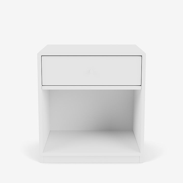 Table de chevet Dream par Peter J. Lassen - Montana-101 New White-Plinthe h 3cm-The Woods Gallery