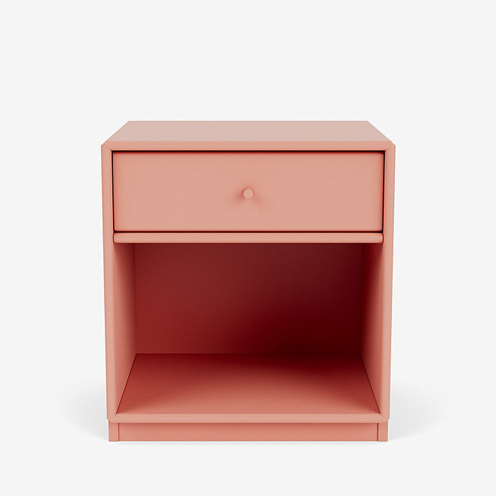 Table de chevet Dream par Peter J. Lassen - Montana-151 Rhubarb-Plinthe h 3cm-The Woods Gallery