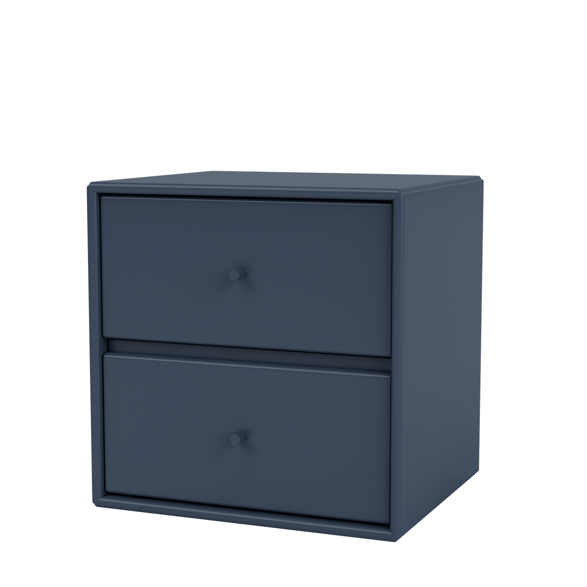 Table de chevet Drift par Peter J. Lassen, laque 138 Juniper, suspendu au mur, packshot Montana