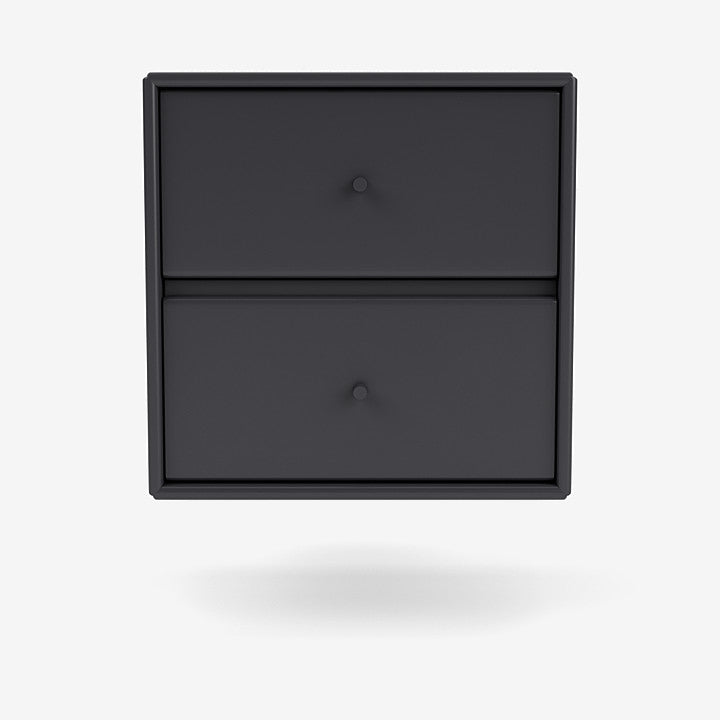 Table de chevet Drift par Peter J. Lassen - Montana-04 Anthracite-Avec rail de suspension-The Woods Gallery