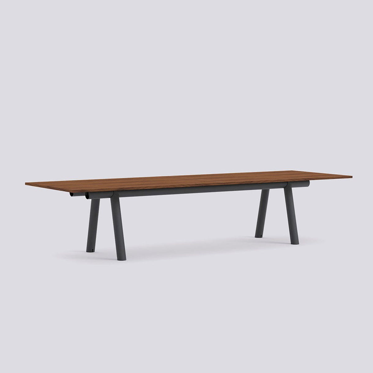 Table de travail Boa - Hay-H 75 x l 110 x L 350-Plateau en bois-Noyer-The Woods Gallery