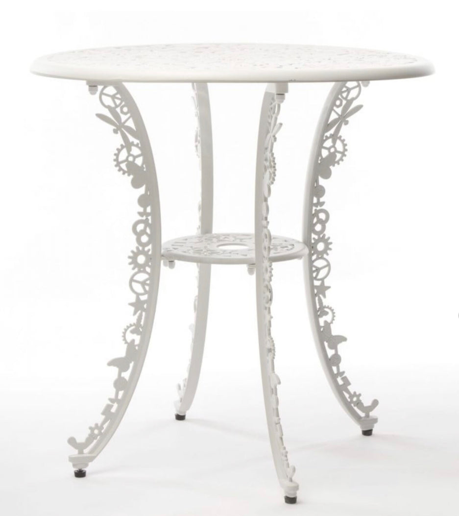Table en aluminium de Studio Job Ø70 - Seletti-Blanc-The Woods Gallery