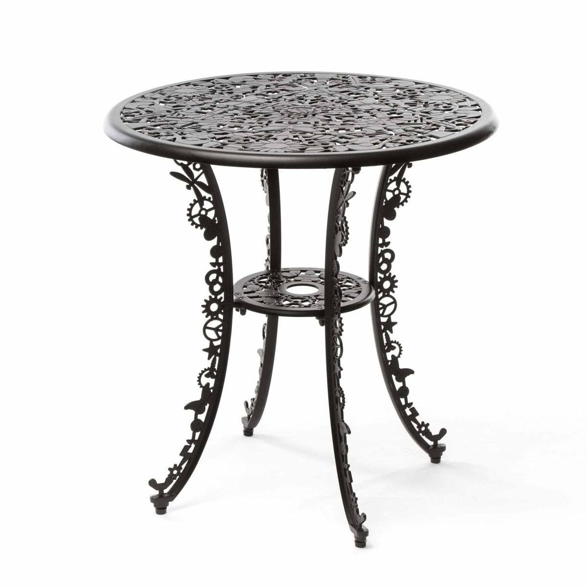 Table en aluminium de Studio Job Ø70 - Seletti-Noir-The Woods Gallery