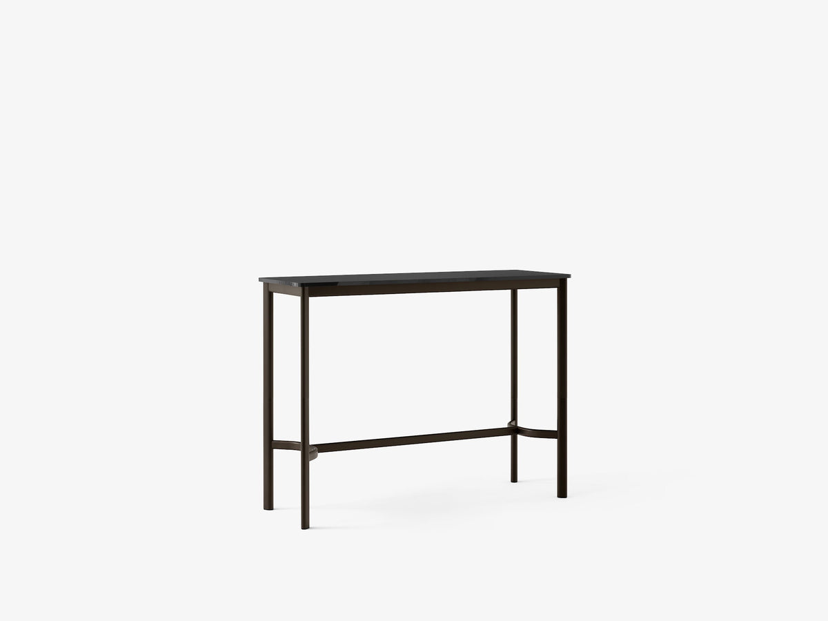 Table haute Drip HW113 de Hee Welling - &Tradition-Noir-Linoléum Burgundy 4154-The Woods Gallery