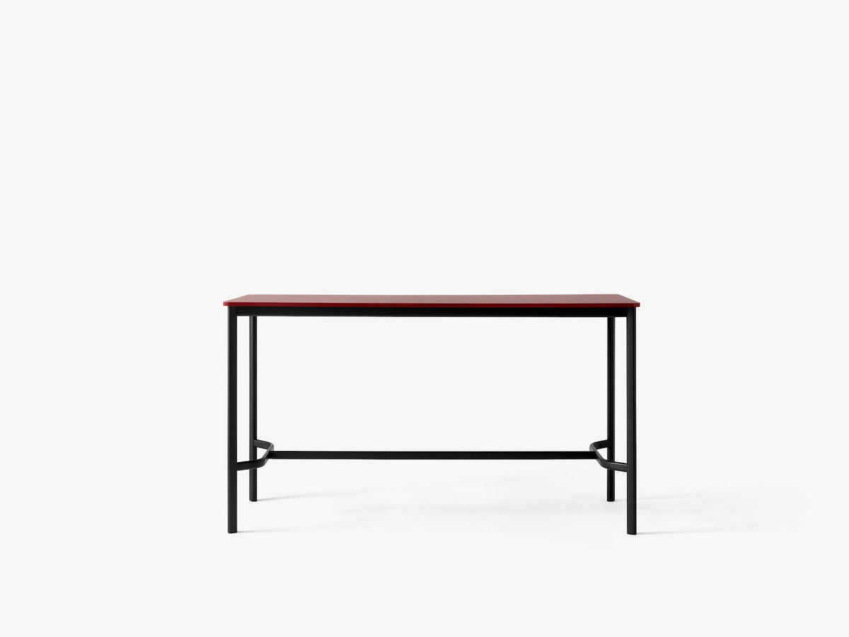 Table haute Drip HW64 de Hee Welling - &Tradition-Noir-Linoléum Burgundy 4154-The Woods Gallery